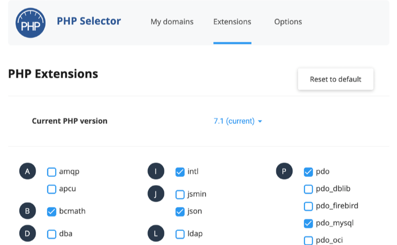 PHP Selector